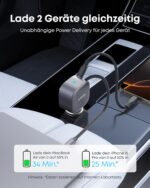 Anker 75W USB-C Kfz-Ladegerät mit einziehbarem Kabel – Schnellladestation für iPhone & MacBook – Bild 3