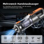 botatio Handstaubsauger 26000 Pa – 4-in-1 Akku Staubsauger mit Bürstenlosem Motor & HD Display – Bild 2