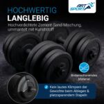 ArtSport 30 kg Kurzhantel-Set mit 16 Gewichten – Professionelles Krafttraining für Zuhause – Bild 6