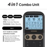 Kongzee 4-in-1 TENS EMS Gerät mit Zweikanal-Stimulation – Schmerzlinderung & Muskeltherapie – Bild 3