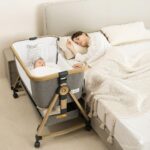 Maydolly 3-in-1 Baby Beistellbett – Höhenverstellbar, klappbar mit Matratze & Moskitonetz – Bild 8