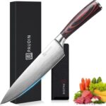 PAUDIN Kochmesser 20 cm – Profi Chefmesser aus Carbon Edelstahl mit ergonomischem Griff