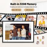 Humblestead Digitaler Bilderrahmen 10,1 Zoll WiFi – HD Touchscreen mit AiMOR-App – Bild 5