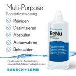 Bausch + Lomb ReNu MultiPlus Kombilösung 4 x 360 ml – All-in-One Kontaktlinsenreiniger mit Proteinentferner – Bild 6