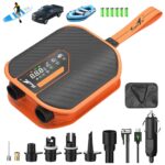 TowerTop SUP Pumpe 10500mAh – 50 PSI Elektropumpe mit Akku für SUP & Auto
