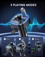 LENCENT Bluetooth 5.4 FM Transmitter 48W – Kabelloser Auto Adapter mit Schnellladen & Freisprechanlage – Bild 4