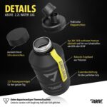 ABOVE. Edelstahl Trinkflasche 1.3L / 2.2L – Auslaufsicher mit 2 Verschlüssen für Sport & Outdoor – Bild 4