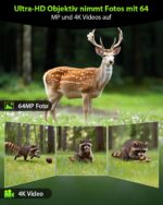 KJK Wildkamera 64MP 4K mit WLAN APP – Bewegungsmelder & Nachtsicht für Wildtierbeobachtung – Bild 4