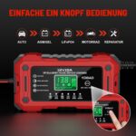 YDBAO 15A Autobatterie Ladegerät 12V mit LCD Display – Intelligentes Schnellladen für alle Batterietypen – Bild 4