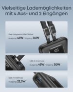 Anker Zolo Powerbank 20000 mAh mit 45W Schnellladung – Mobiles Laden für iPhone, Galaxy & MacBook – Bild 6