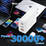 Ailawuu 100W USB-C Schnellladegerät mit 3 Ports – GaN-Technologie für iPhone, Samsung & MacBook – Bild 7