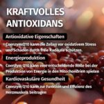 GREEN NATURALS Coenzym Q10 250 mg – 180 Kapseln aus Fermentation für 6 Monate – Bild 7
