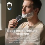 SweetLF Elektrorasierer Herren – Nass- & Trockenrasierer mit IPX7 & 4D-Drehköpfen – Bild 5