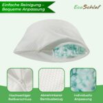 EcoSchlaf® Airflow Orthopädisches Nackenkissen – Memory Foam mit Bambusbezug für alle Schlaftypen – Bild 4