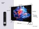 TCL 55V6C 55 Zoll 4K HDR Smart TV – Direct LED Fernseher mit Google TV & Gaming – Bild 2
