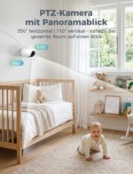 GHB Babyphone 5 Zoll 720P HD mit Infrarot-Nachtsicht & 168h Akkulaufzeit – Sicheres Babyphon – Bild 3