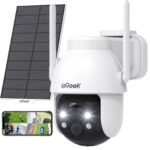 ieGeek 2K Solar Überwachungskamera aussen – 360° PTZ mit Akku & Farb-Nachtsicht