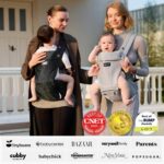 Momcozy 2-in-1 Babytrage mit Hüftkissen – 6 Tragepositionen bis 20 kg – Bild 8