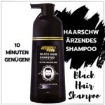 Softto plus Schwarz-Haar Shampoo 350 ml – Graue Haare in 10 Min. abdecken für Damen & Herren – Bild 7