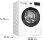 Bosch Serie 4 Waschmaschine 8 kg – 1400 UpM, Energieeffizienz A & AquaSecure Plus – Bild 3