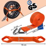 BB Sport Radspanngurte 4er Set – TÜV geprüft, 2000 daN Bruchlast für sichere Fahrzeugtransporte – Bild 4