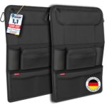 2er-Set Autositz-Organizer mit Tablet-Halter & Federtasche – Rückenlehnen-Schutz für Familie & Business