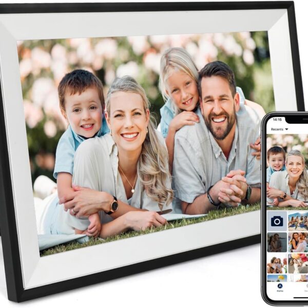 Anna Bella WiFi Digitaler Bilderrahmen 10,1 Zoll – HD-Display mit App-Steuerung