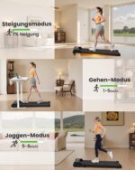 HomeFitnessCode Laufband mit Steigung – Kompaktes Walking Pad 1–8 km/h für Zuhause – Bild 6