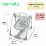 Ingenuity Swing and Go Portable – Tragbare Babyschaukel mit Hybridrive Technology – Bild 3