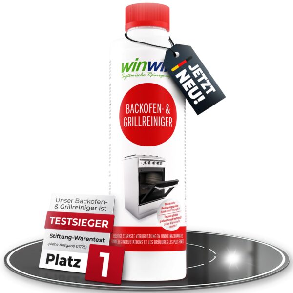 winwinCLEAN® Backofen- & Grillreiniger 0,5L – Testsieger Intensivreiniger für Backofen & Grill