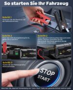 AIMAPOW 12V Starthilfe Powerbank 8000A – Tragbarer Auto-Starter für PKW, SUV & Motorrad – Bild 6