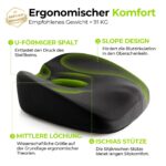 AUVON Orthopädisches Sitzkissen mit U-Form & Loch – Steißbeinentlastung für Büro & Auto – Bild 3