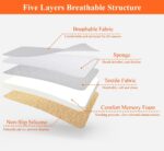 kingphenix Autositzkissen 3cm Memory Foam – Ergonomische Sitzunterlage für Auto & Büro – Bild 8