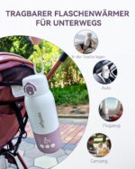 Comfyer BW01 Tragbarer Flaschenwärmer – 12000mAh Akku, 2 Min Schnellheizung für unterwegs – Bild 3