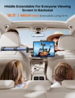 TRYONE Tablet Halterung Auto Kopfstütze 46cm – 3-in-1 Universalhalter für iPad & Smartphones – Bild 6