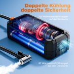 Tiiletzote Elektrische Luftpumpe 150PSI – Akku Kompressor mit LED-Display für Auto & Fahrrad – Bild 8
