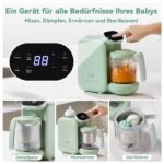 Chefhandy 5-in-1 Babynahrungszubereiter mit Dampfgarer, Mixer & Fläschchen-Erwärmung – Grün – Bild 9