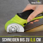 SnapFresh Elektrischer Kartonschneider 4V kabellos – Selbstschärfende Rundklingen für Karton & Pappe – Bild 5