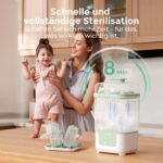 Momcozy BS04 Dampfsterilisator mit Trockner – 4-in-1 Babyflaschensterilisator für 6 Flaschen – Bild 4