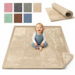 BabybeFun Krabbelmatte 150x150cm – 3cm Polsterung für sicheres Spielen & Krabbeln
