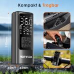 HOVVIDA Elektrische Luftpumpe 5200mAh – Tragbarer Kompressor mit Auto-Abschaltung für Fahrrad, Auto, Motorrad – Bild 4