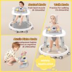 fulbabc Baby Lauflernhilfe mit Musik & Lichtern – Faltbarer Laufwagen für 6-18 Monate – Bild 5