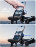 Lamicall Fahrrad Handyhalterung 360° drehbar – Universal Smartphonehalter für Motorrad & Velo – Bild 3