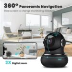 litokam 2K Überwachungskamera 360° Pan/Tilt – Babyphone & Hundekamera mit Bewegungserkennung & Nachtsicht – Bild 7