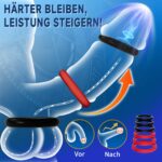 Tagnaff Elektrische Penispumpe mit 9 Saugstufen & LCD Display – 7-teiliges Trainingsset – Bild 5