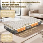KASIMO Luftmatratze 190x90x22cm mit elektrischer Pumpe – Selbstaufblasend für Gäste & Camping – Bild 4