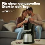 Clatronic KA 3327 Filterkaffeemaschine mit Thermoskanne – 1 Liter für 8-10 Tassen – Bild 6