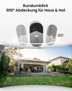 CZEview 2K Überwachungskamera Aussen mit Akku – 300° PTZ, Farbige Nachtsicht & 2-Wege Audio – Bild 3