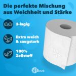 BOVE Toilettenpapier 3-lagig 112 Rollen – Extra Weich & Saugstark mit FSC-Zertifikat – Bild 3