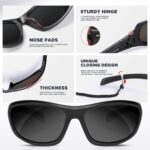 RIVBOS Sportsonnenbrille RB832 – Polarisiert & UV400 für Radsport, Laufen & Outdoor – Bild 3